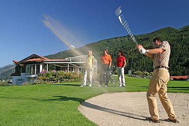De 18-holes golfbaan van Mittersill-Stuhlfelden
